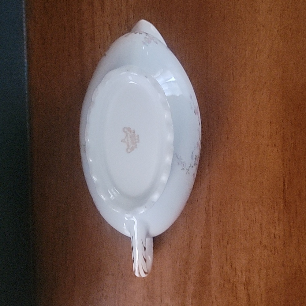 Vintage Pope Gosser Gravy Boat and Dish Jean Pattern - Picture 5 of 5